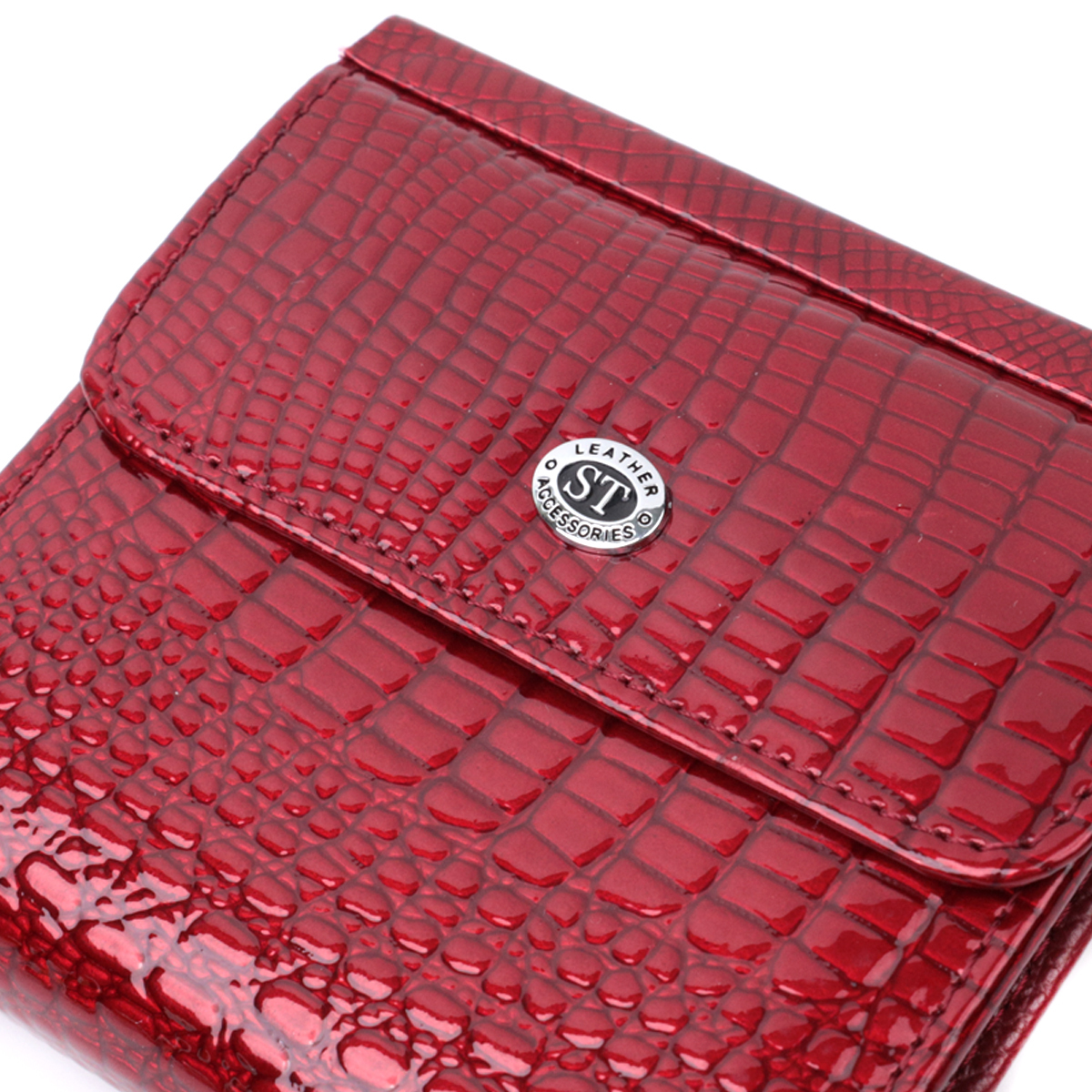 Гаманець жіночий шкіряний St Leather 22860 червоний фото11