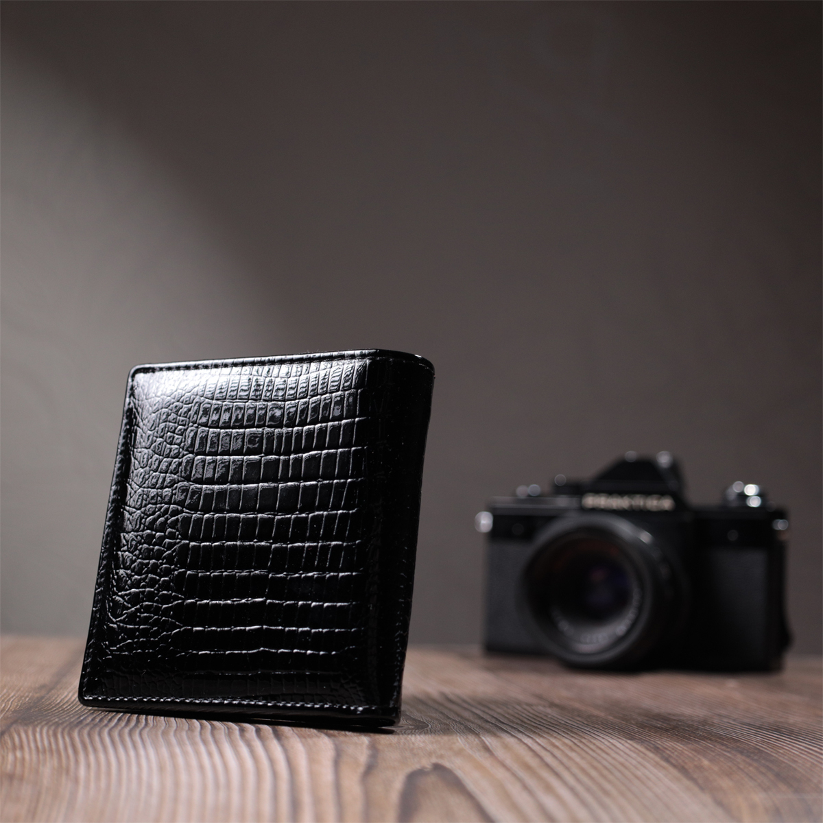 Гаманець жіночий шкіряний St Leather 22861 чорний фото10