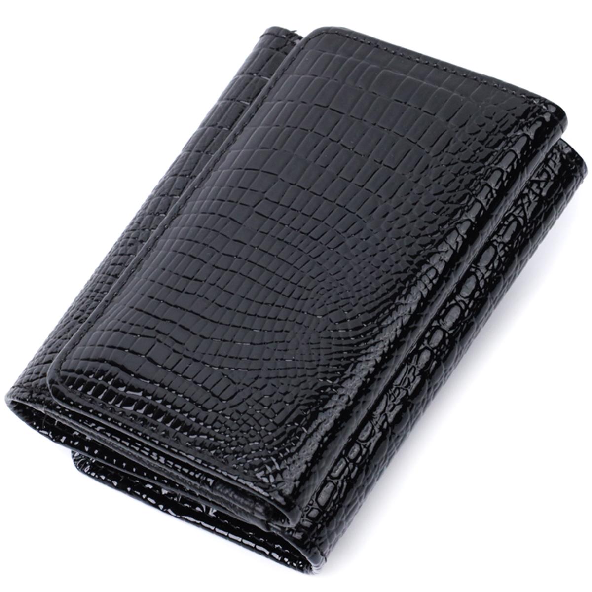 Кошелек женский кожаный St Leather 23076 черный фото2