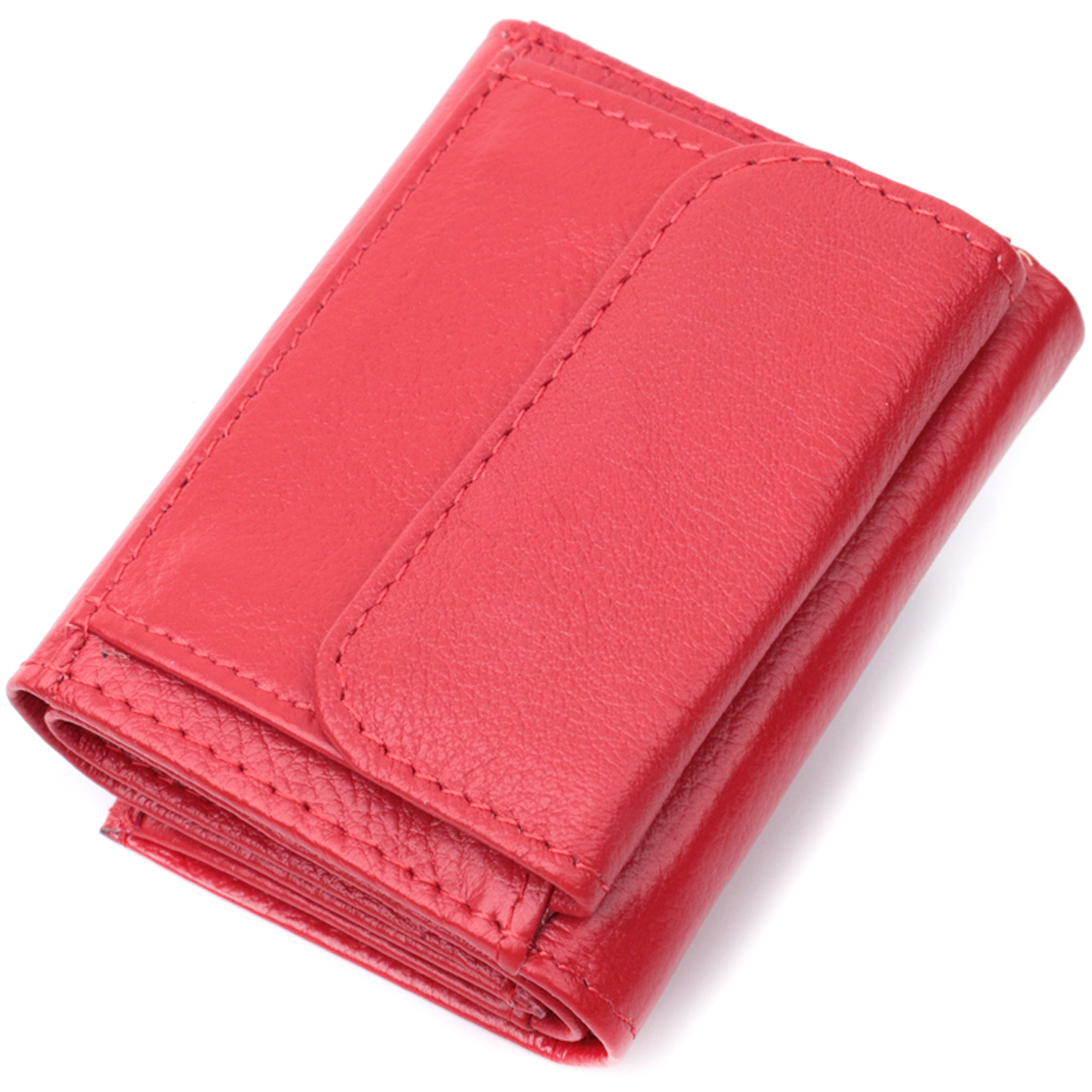 Кошелек женский кожаный St Leather 23086 красный фото2