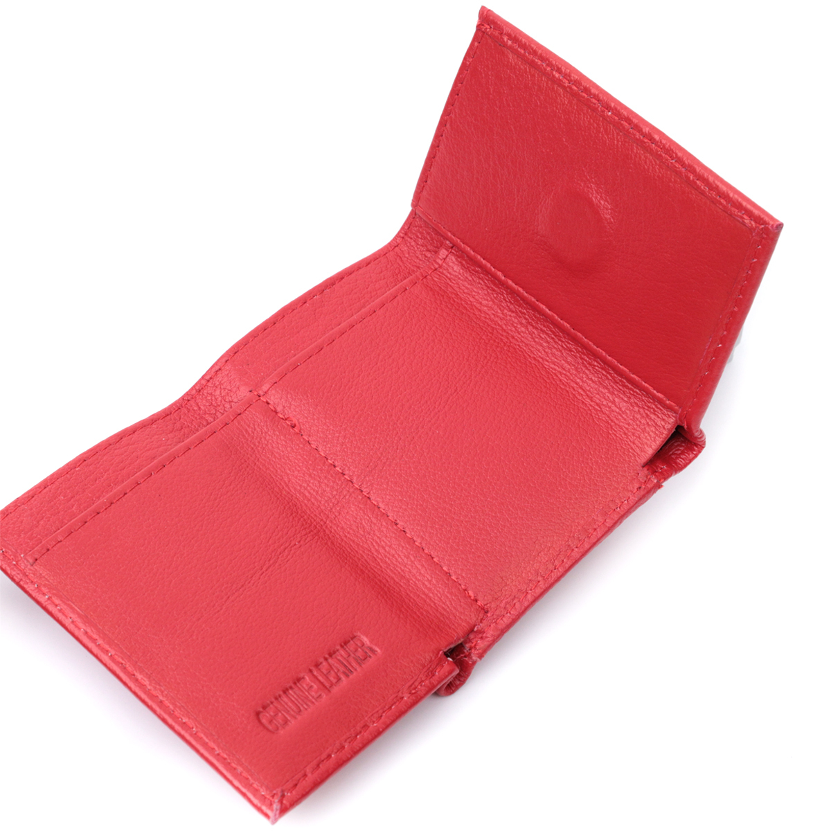 Кошелек женский кожаный St Leather 23086 красный фото6