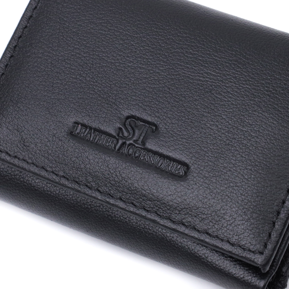 Кошелек женский кожаный St Leather 23087 черный фото5