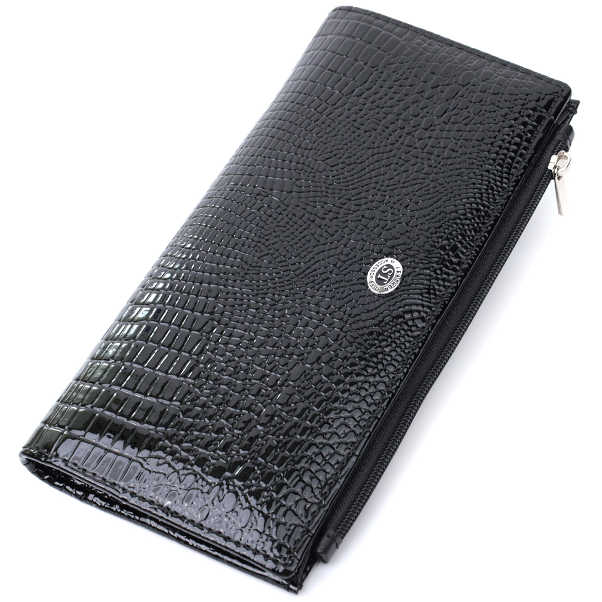 Кошелек женский кожаный St Leather 15101 черный фото4