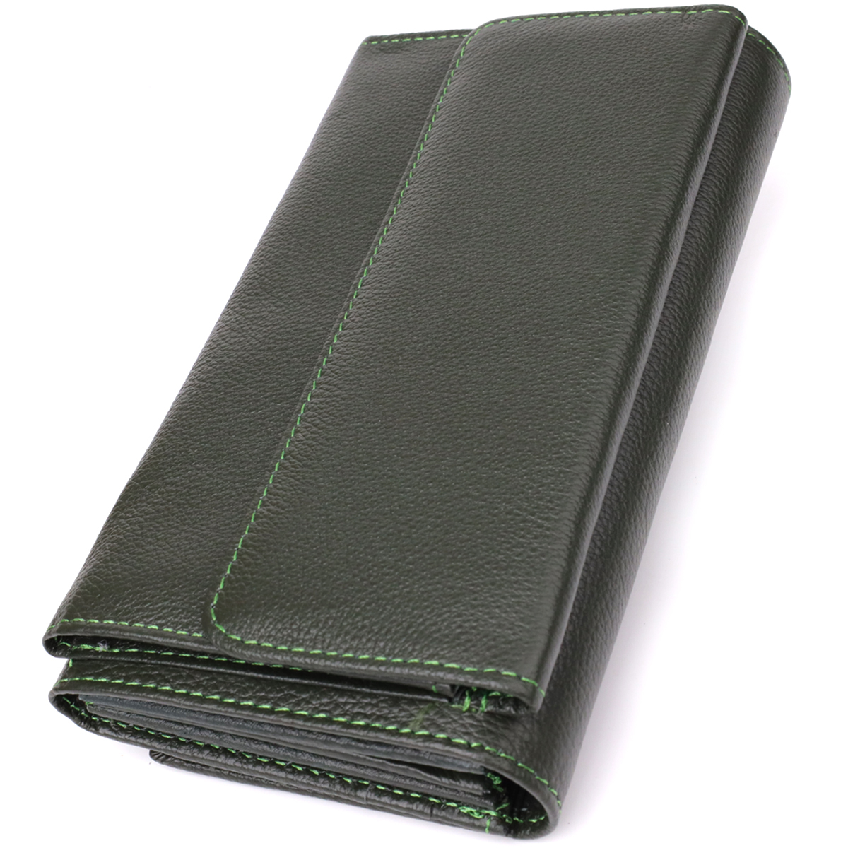 Кошелек женский кожаный St Leather 20842_1 зеленый фото5