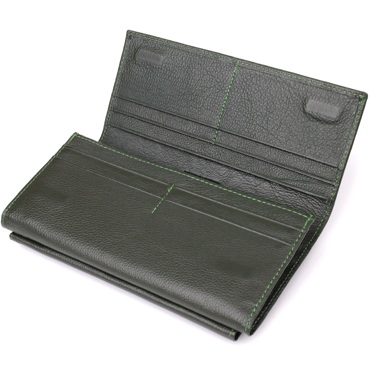 Кошелек женский кожаный St Leather 20842_1 зеленый фото9