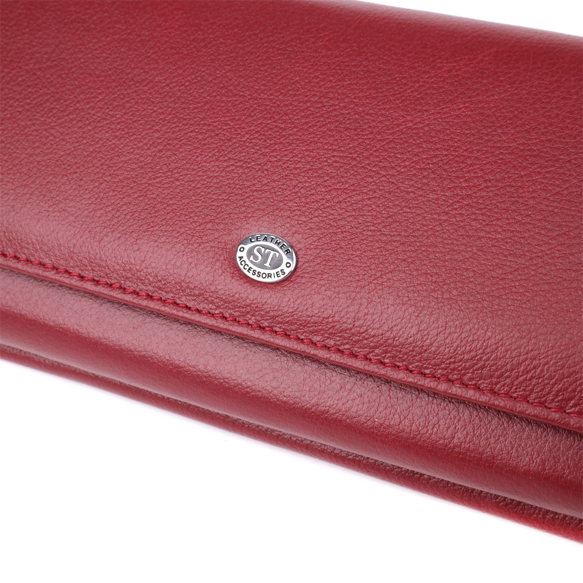 Кошелек женский кожаный St Leather 20843_1 бордовый фото5