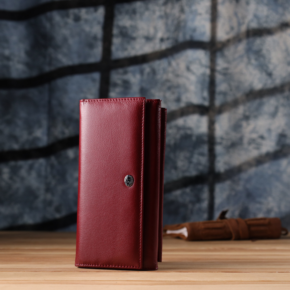 Кошелек женский кожаный St Leather 20843_1 бордовый фото11