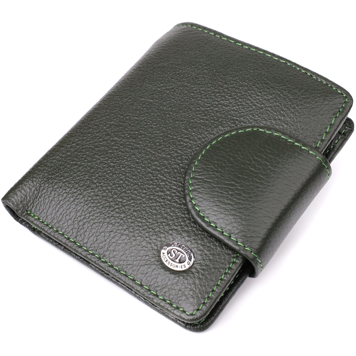 Кошелек женский кожаный St Leather 20852_1 зеленый фото4