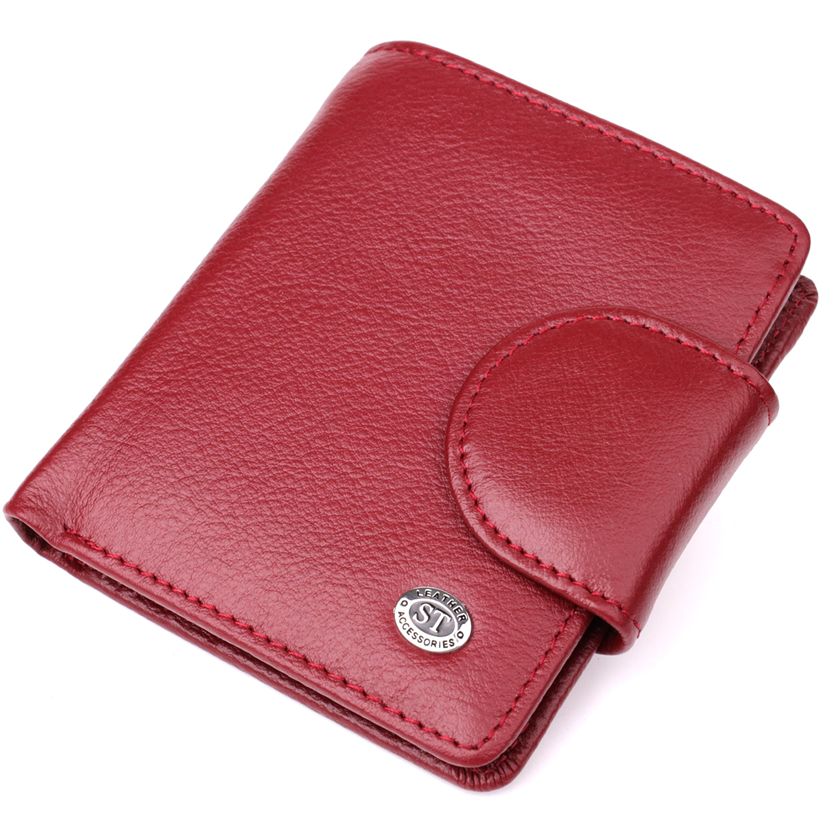 Кошелек женский кожаный St Leather 20853_1 бордовый фото5