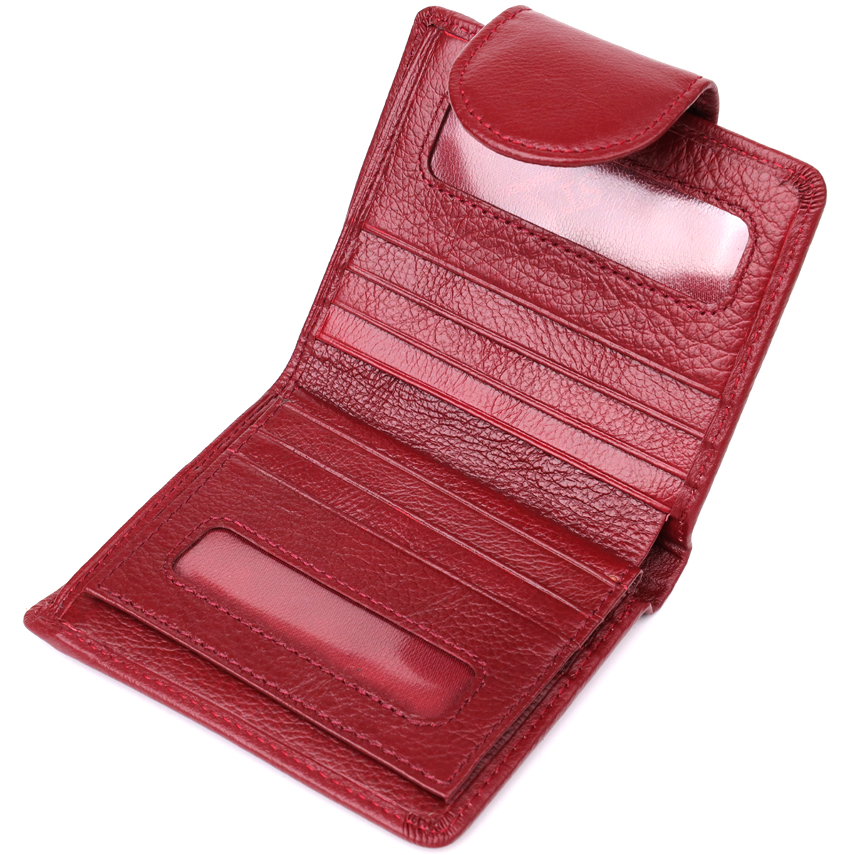 Кошелек женский кожаный St Leather 20853_1 бордовый фото10