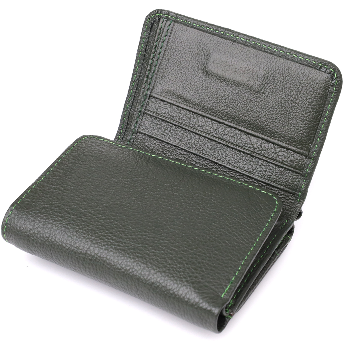 Кошелек женский кожаный St Leather 20861_1 зеленый фото10