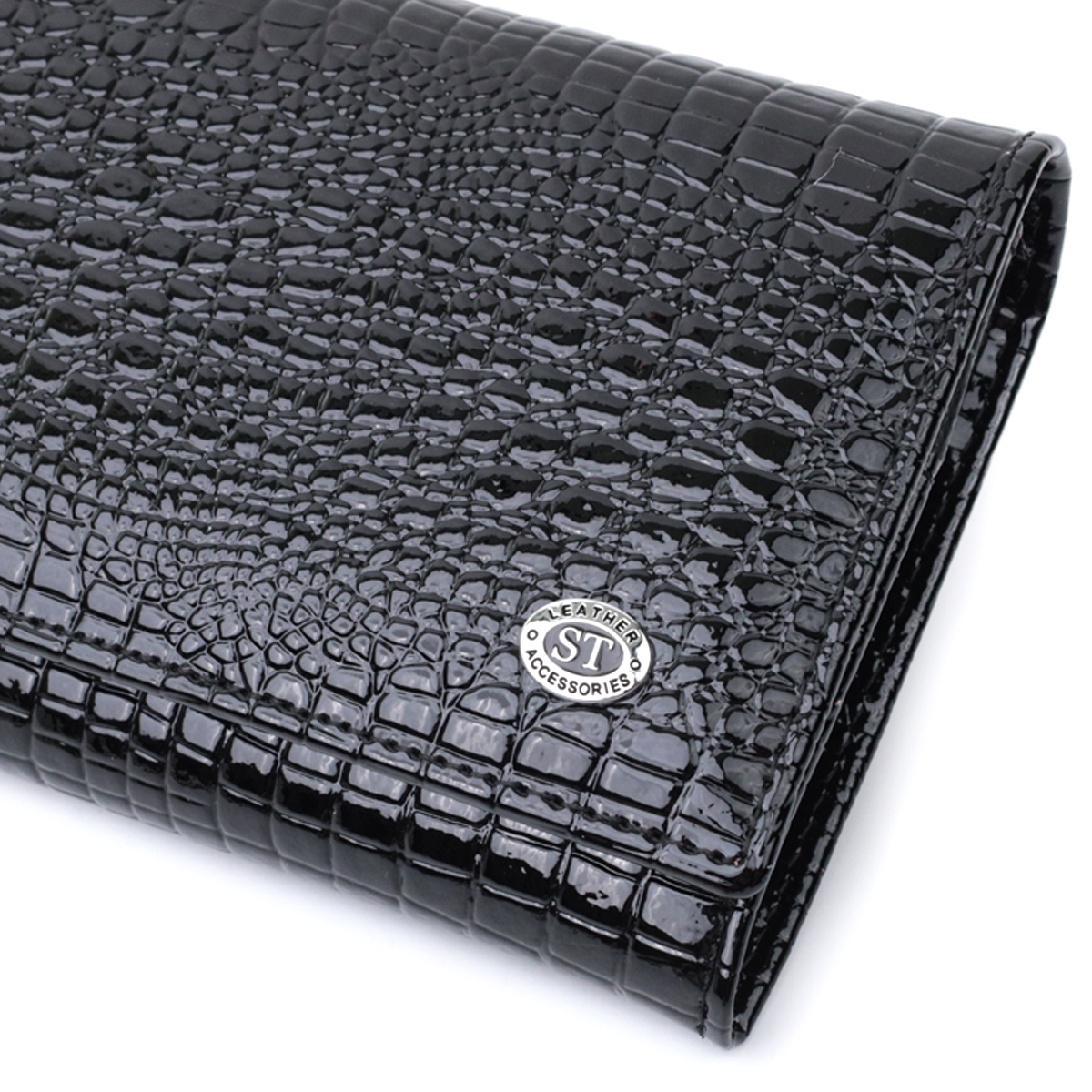 Кошелек женский кожаный St Leather 15103 черный фото5