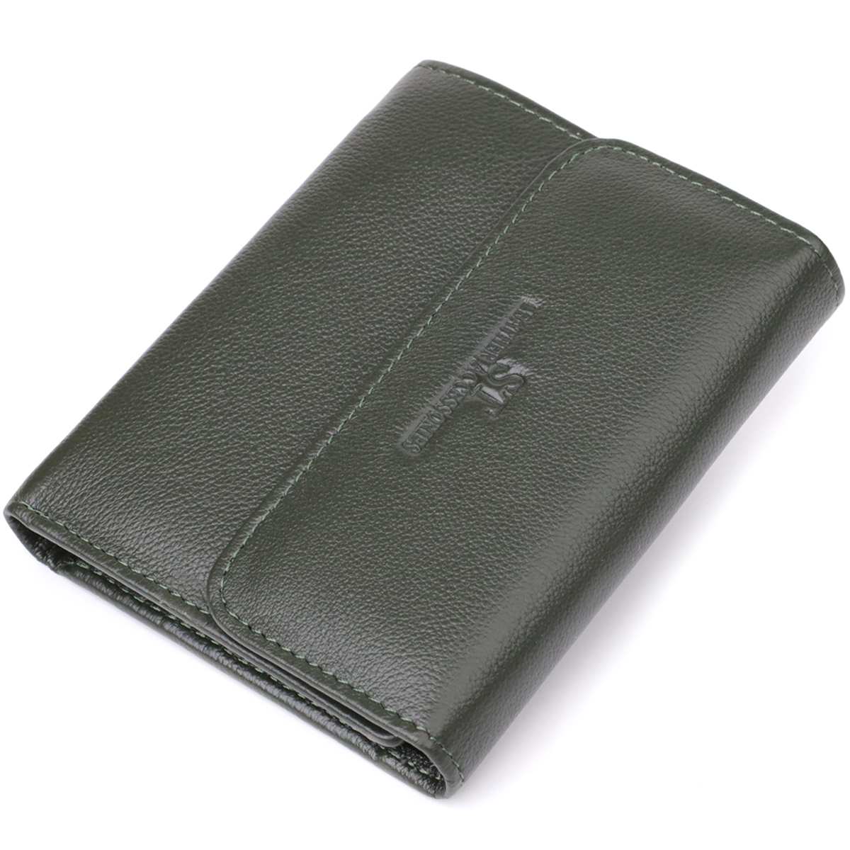 Кошелек женский кожаный St Leather 20873_1 зеленый фото4