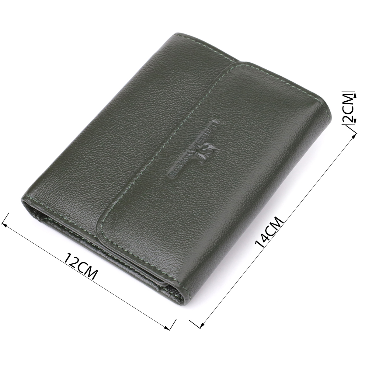 Кошелек женский кожаный St Leather 20873_1 зеленый фото6