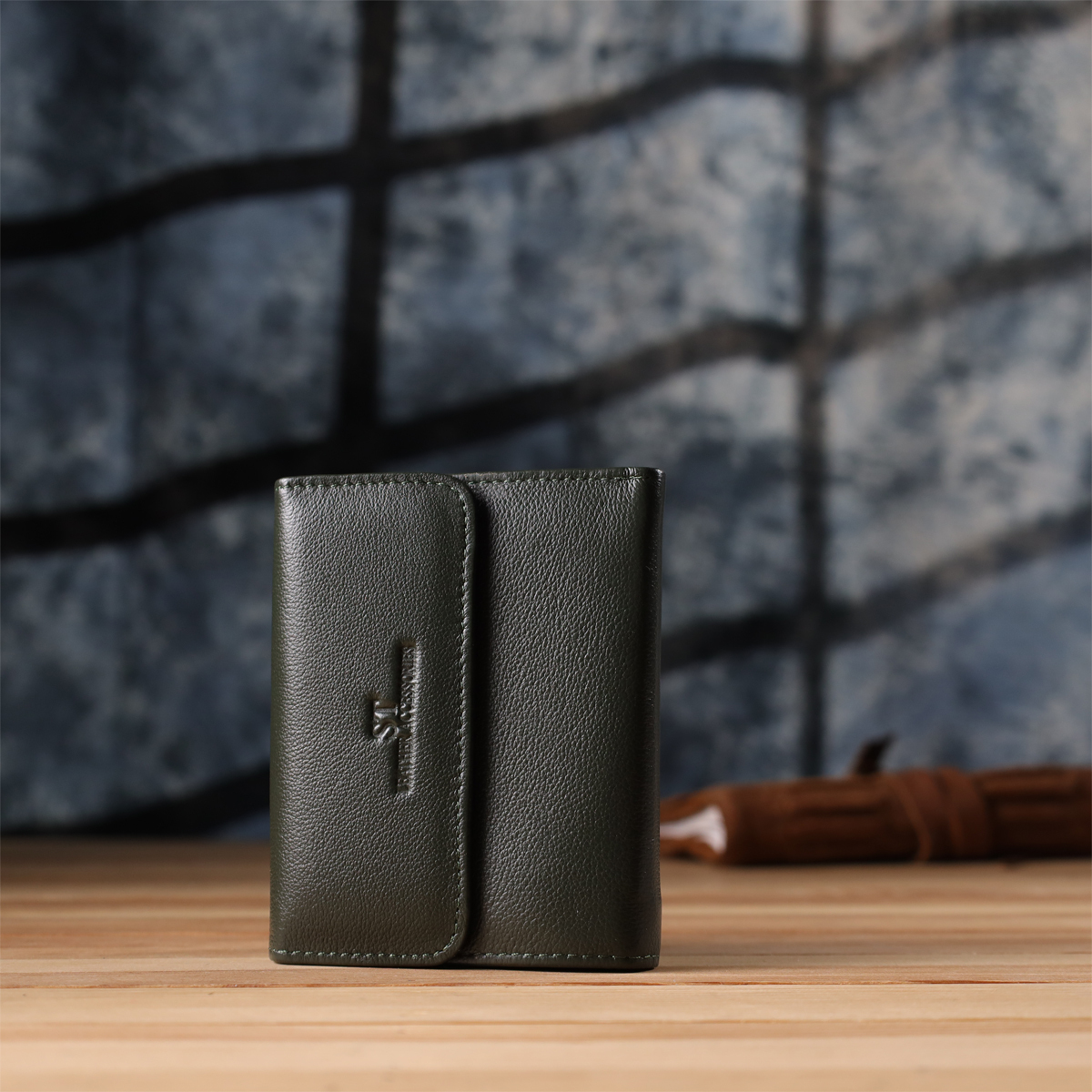 Кошелек женский кожаный St Leather 20873_1 зеленый фото12