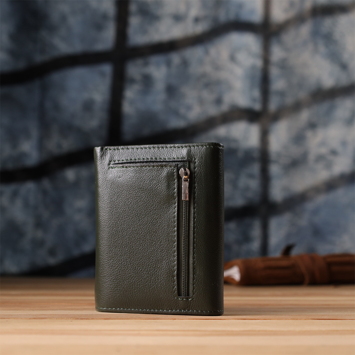 Кошелек женский кожаный St Leather 20873_1 зеленый фото13