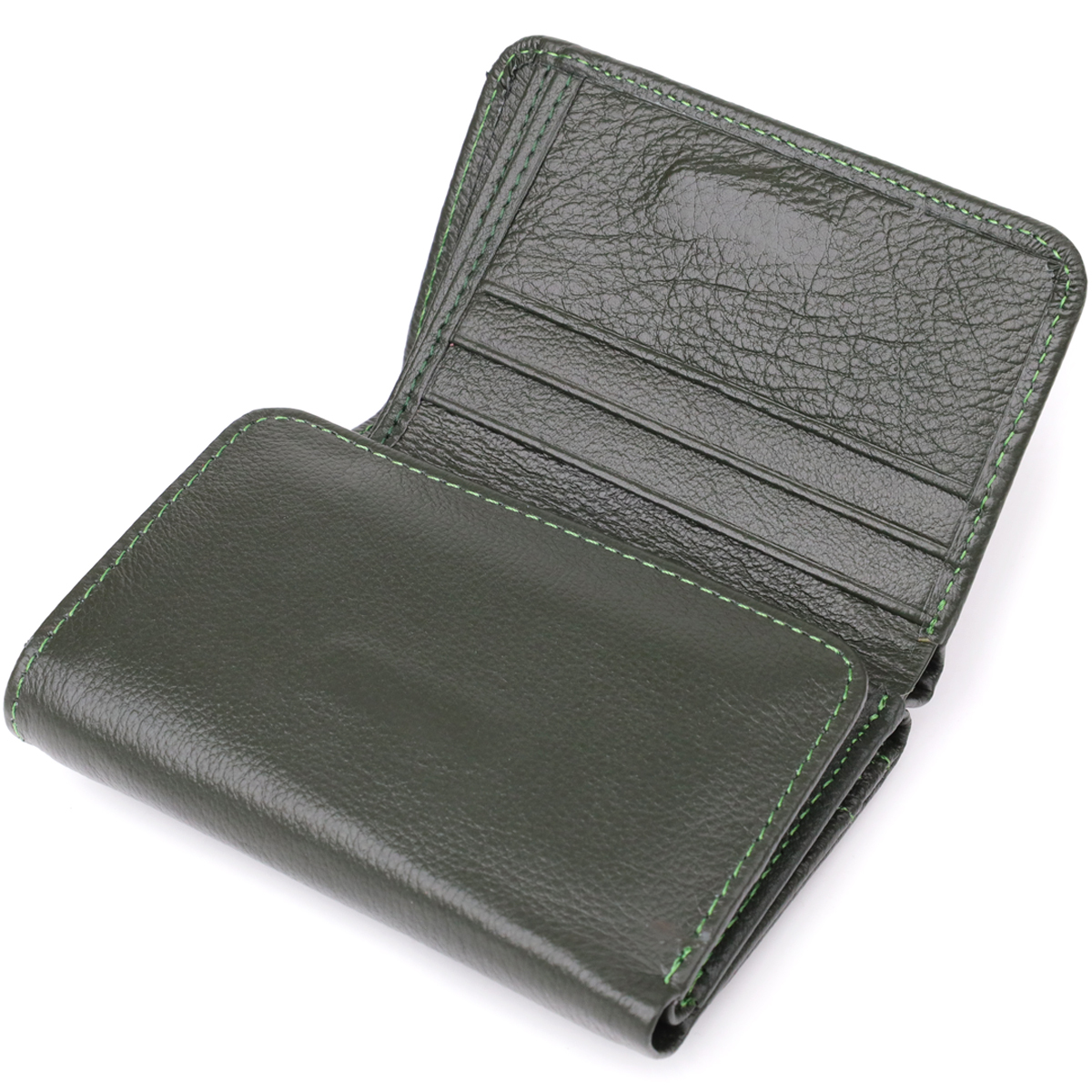 Гаманець жіночий шкіряний St Leather 23076 зелений фото9