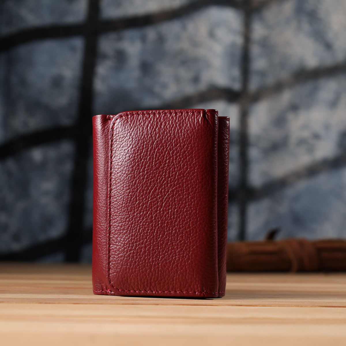 Кошелек женский кожаный St Leather 20878_1 бордовый фото14