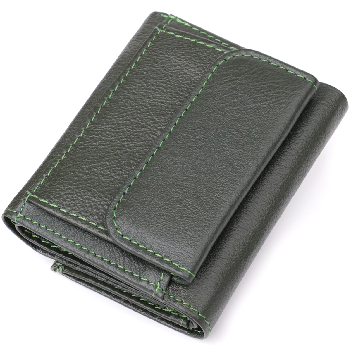 Кошелек женский кожаный St Leather 20884_1 зеленый фото5