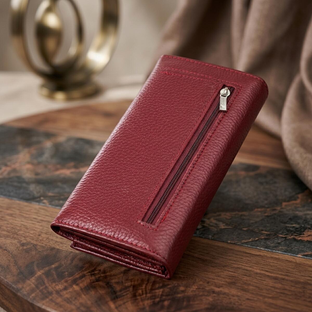 Кошелек женский кожаный St Leather 20886_1 бордовый фото3