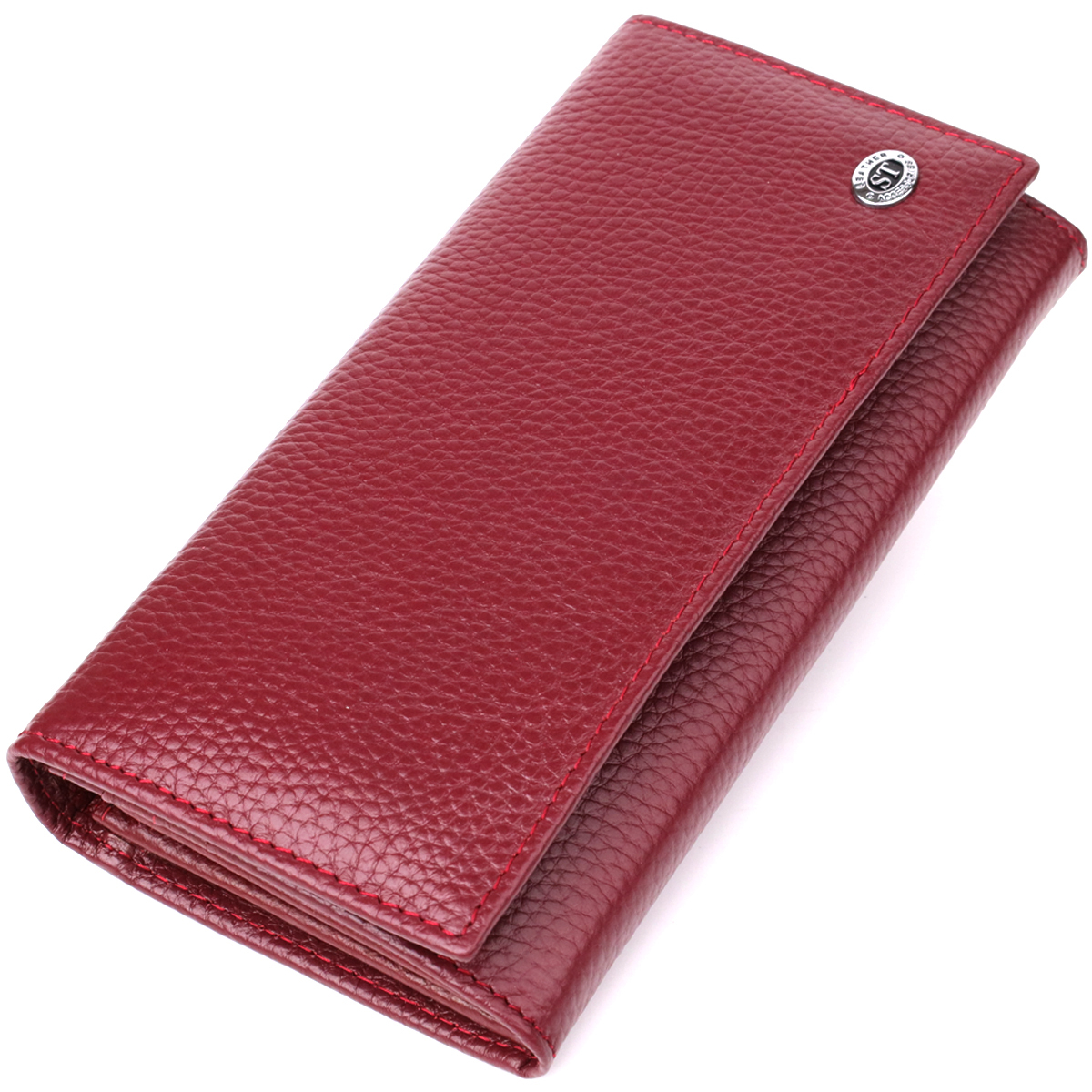 Кошелек женский кожаный St Leather 20886_1 бордовый фото4