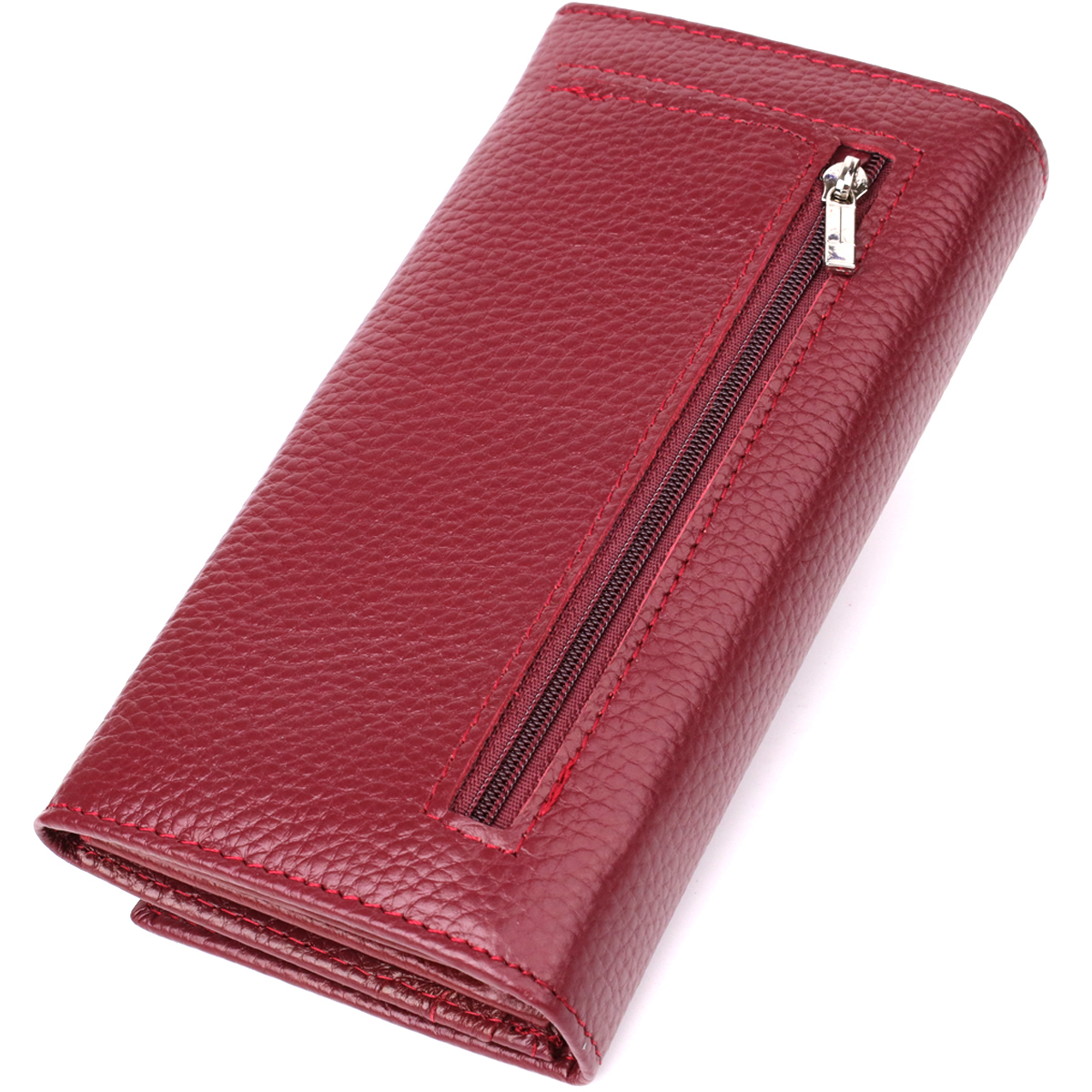 Кошелек женский кожаный St Leather 20886_1 бордовый фото5