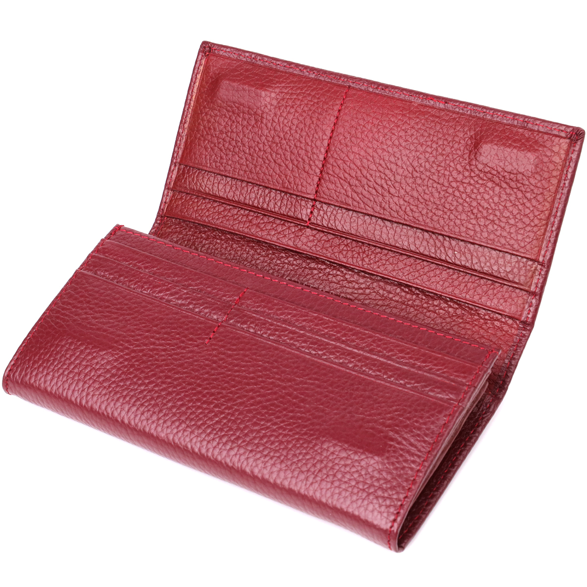 Кошелек женский кожаный St Leather 20886_1 бордовый фото8