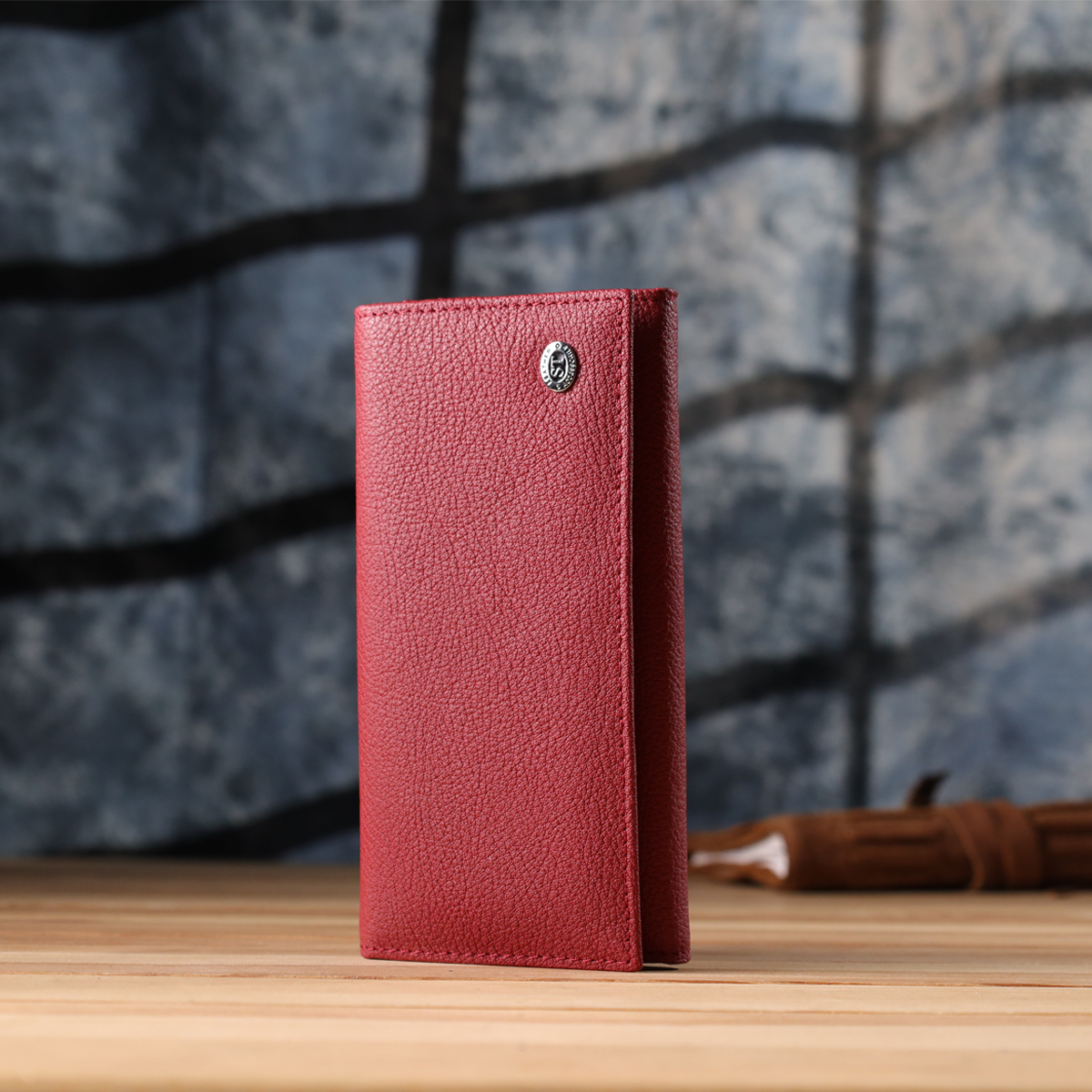 Кошелек женский кожаный St Leather 20889_1 красный фото14