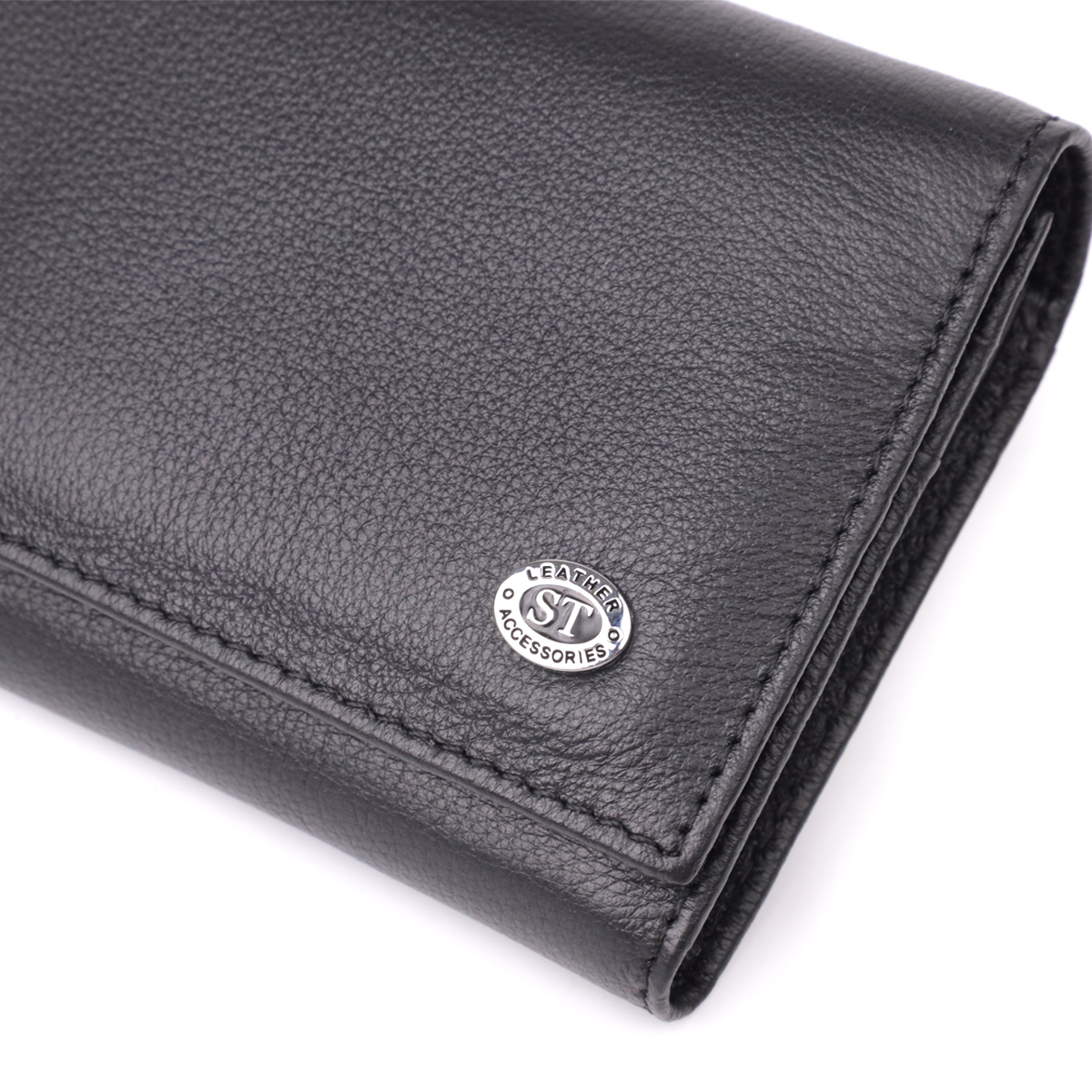 Кошелек женский кожаный St Leather 20892_1 черный фото5