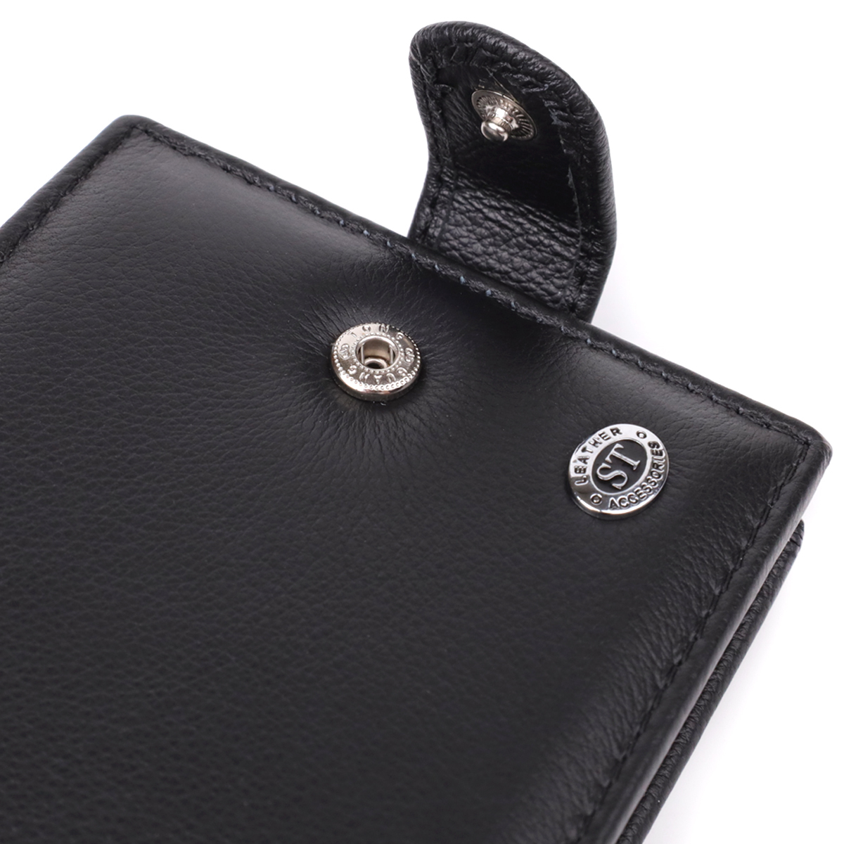 Кошелек мужкой кожаный St Leather 23090 черный фото5