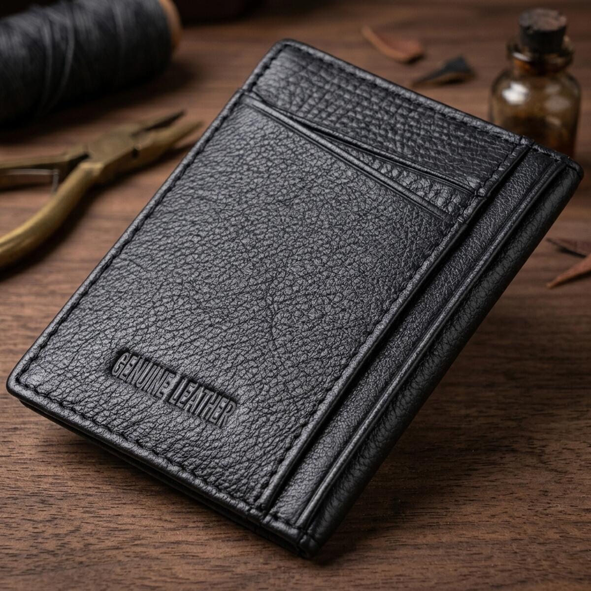 Гаманець чоловічий шкіряний St Leather 20897_1 чорний фото4
