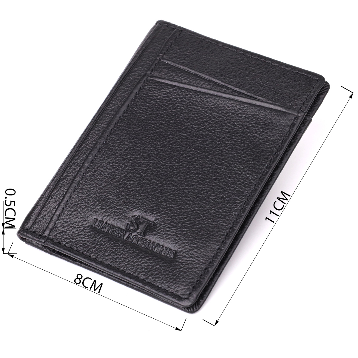 Гаманець чоловічий шкіряний St Leather 20897_1 чорний фото7