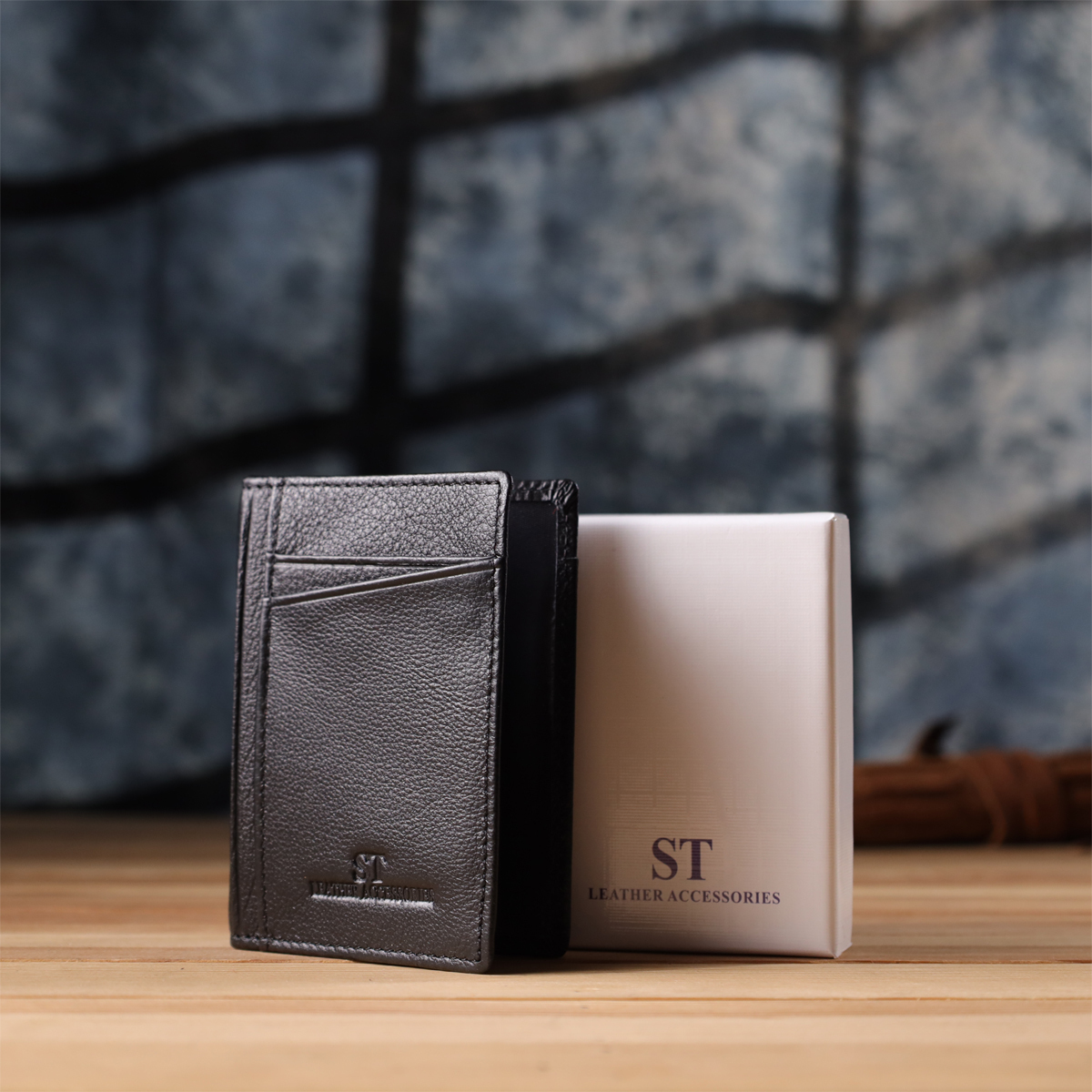 Гаманець чоловічий шкіряний St Leather 20897_1 чорний фото15