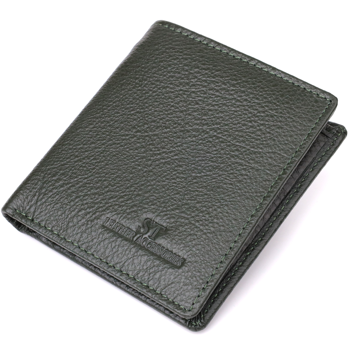 Кошелек женский кожаный St Leather 20900_1 зеленый фото4