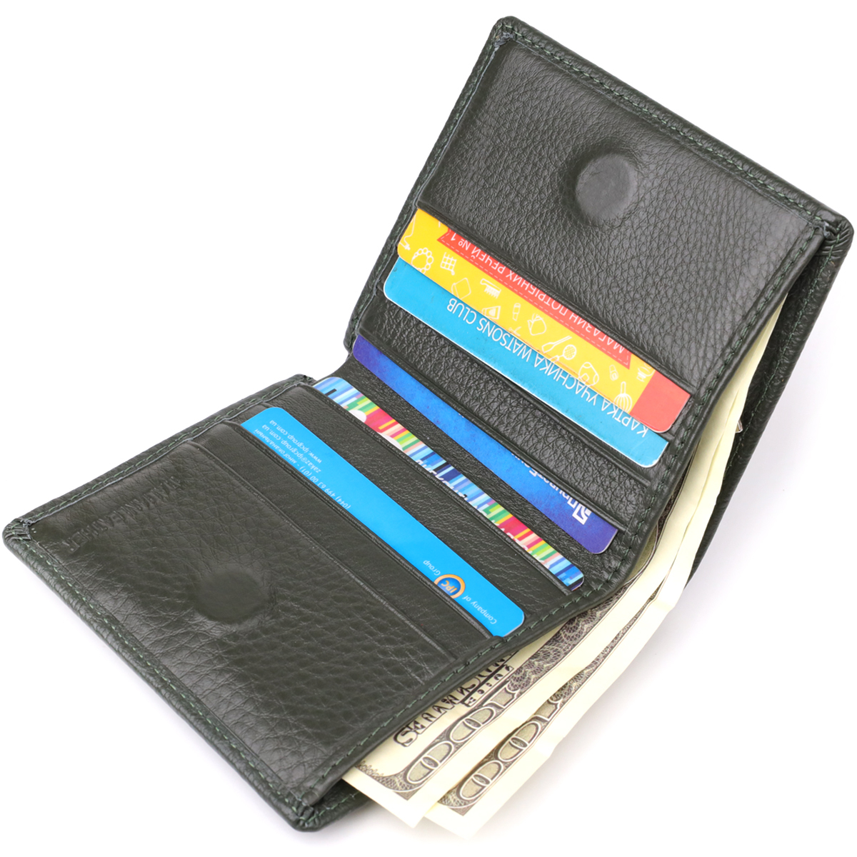 Кошелек женский кожаный St Leather 20900_1 зеленый фото9
