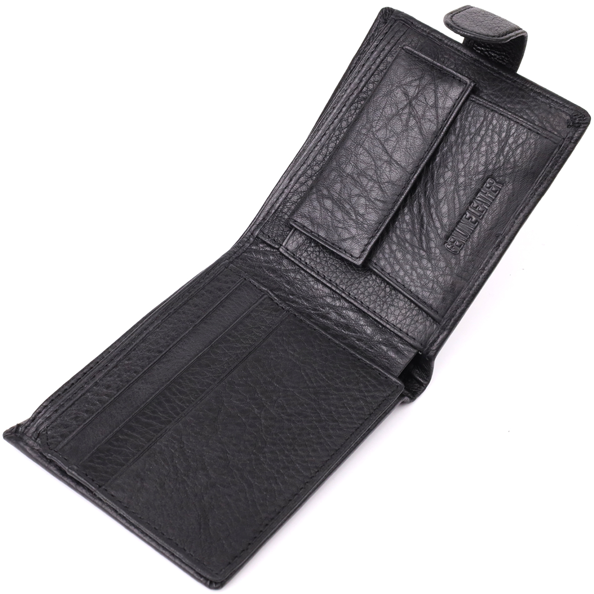 Кошелек мужкой кожаный St Leather 20901_1 черный фото10