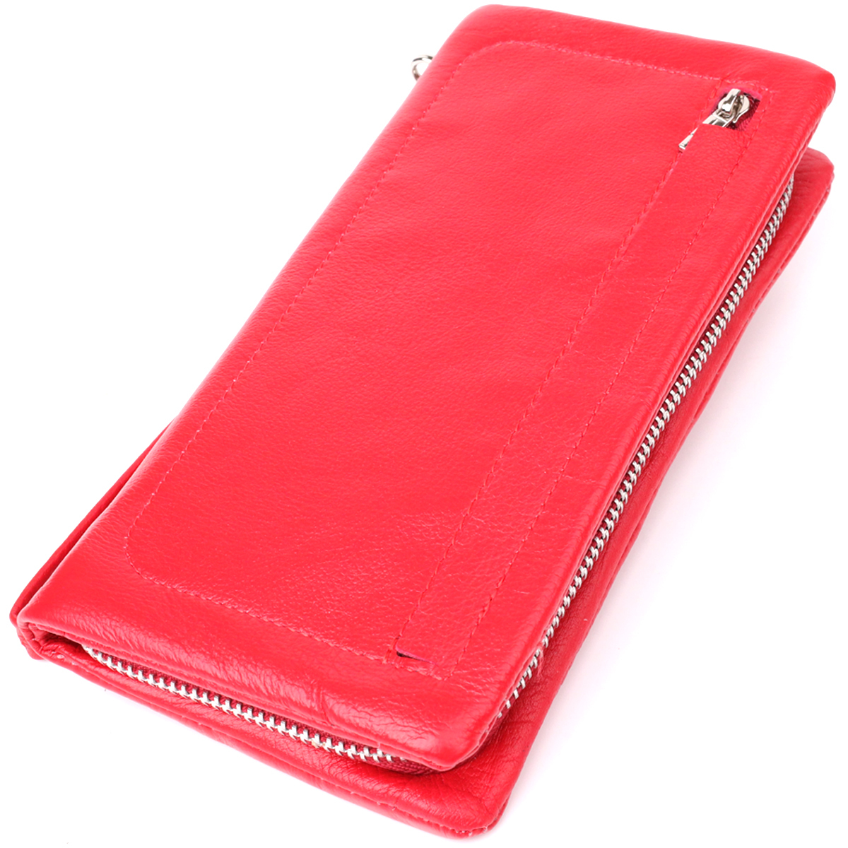 Кошелек женский кожаный St Leather 23100 красный фото5