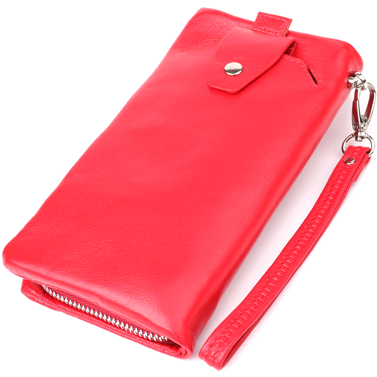 Кошелек женский кожаный St Leather 23100 красный фото6