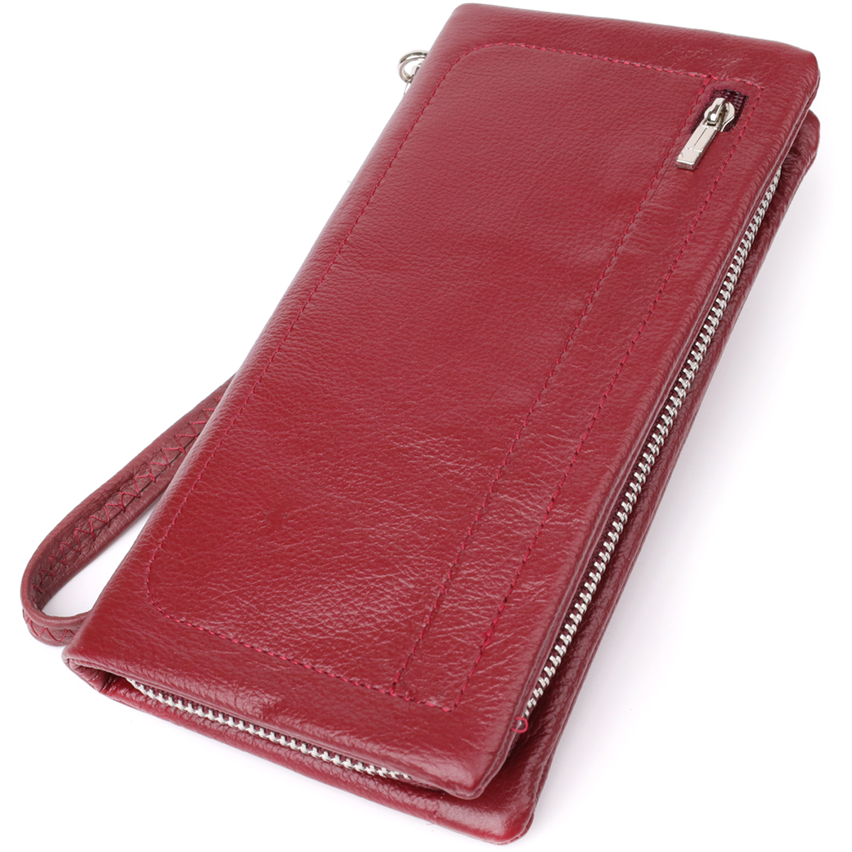 Кошелек женский кожаный St Leather 23102 бордовый фото4