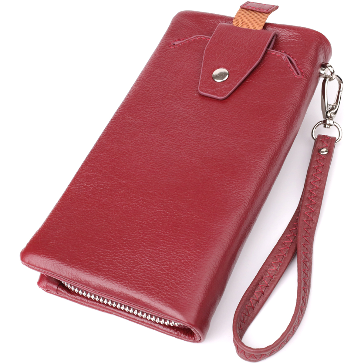 Кошелек женский кожаный St Leather 23102 бордовый фото5