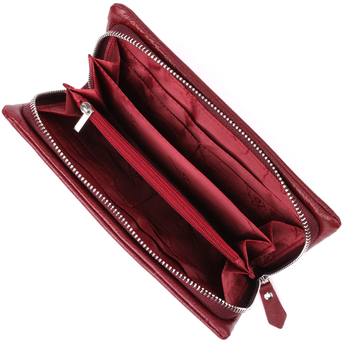 Кошелек женский кожаный St Leather 23102 бордовый фото8