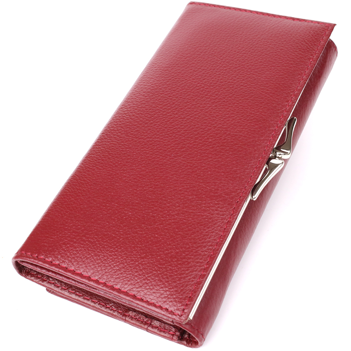 Кошелек женский кожаный St Leather 23107 бордовый фото5