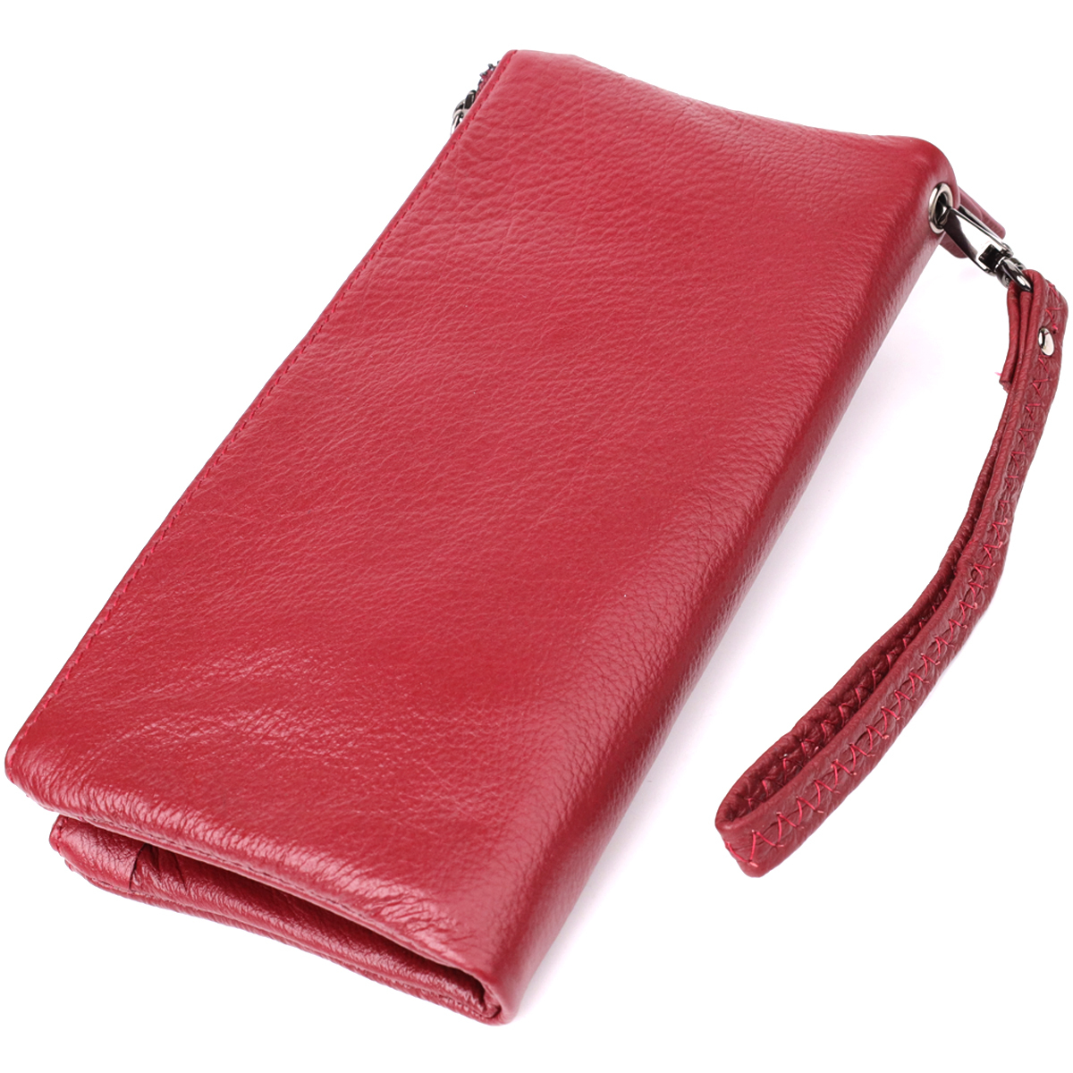Кошелек женский кожаный St Leather 23108 бордовый фото2