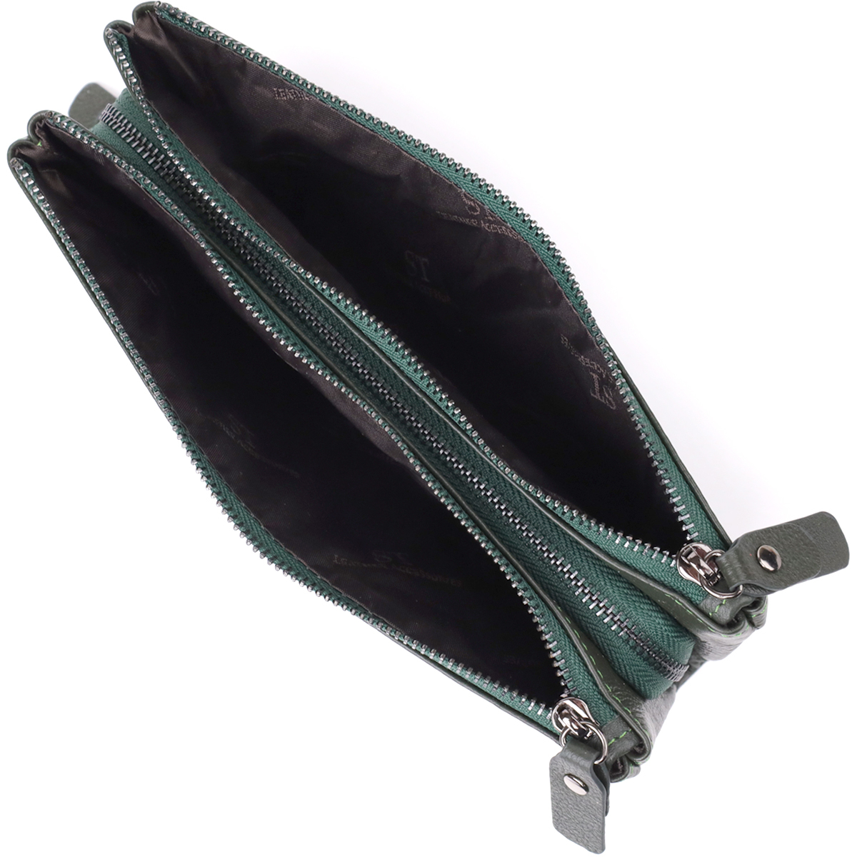 Кошелек женский кожаный St Leather 23110 зеленый фото9