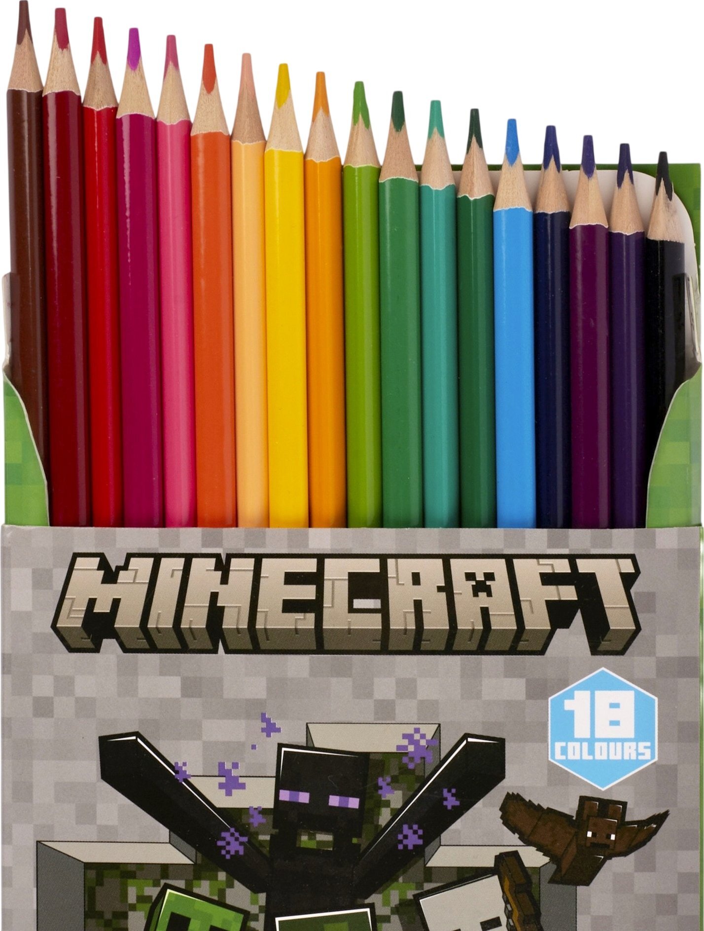 Карандаши цветные Yes Minecraft Heroes 18 цветов фото2