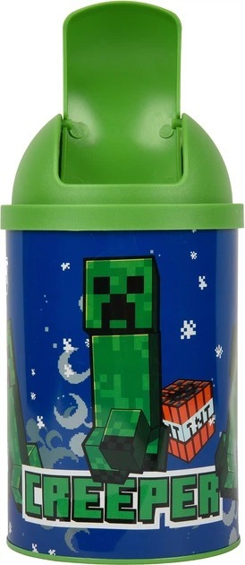Контейнер настільний для сміття Yes Minecraft Creeper металевий 10 х 18 см фото