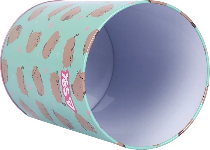 Контейнер настільний для сміття Yes Pusheen металевий 10 х 18 см фото