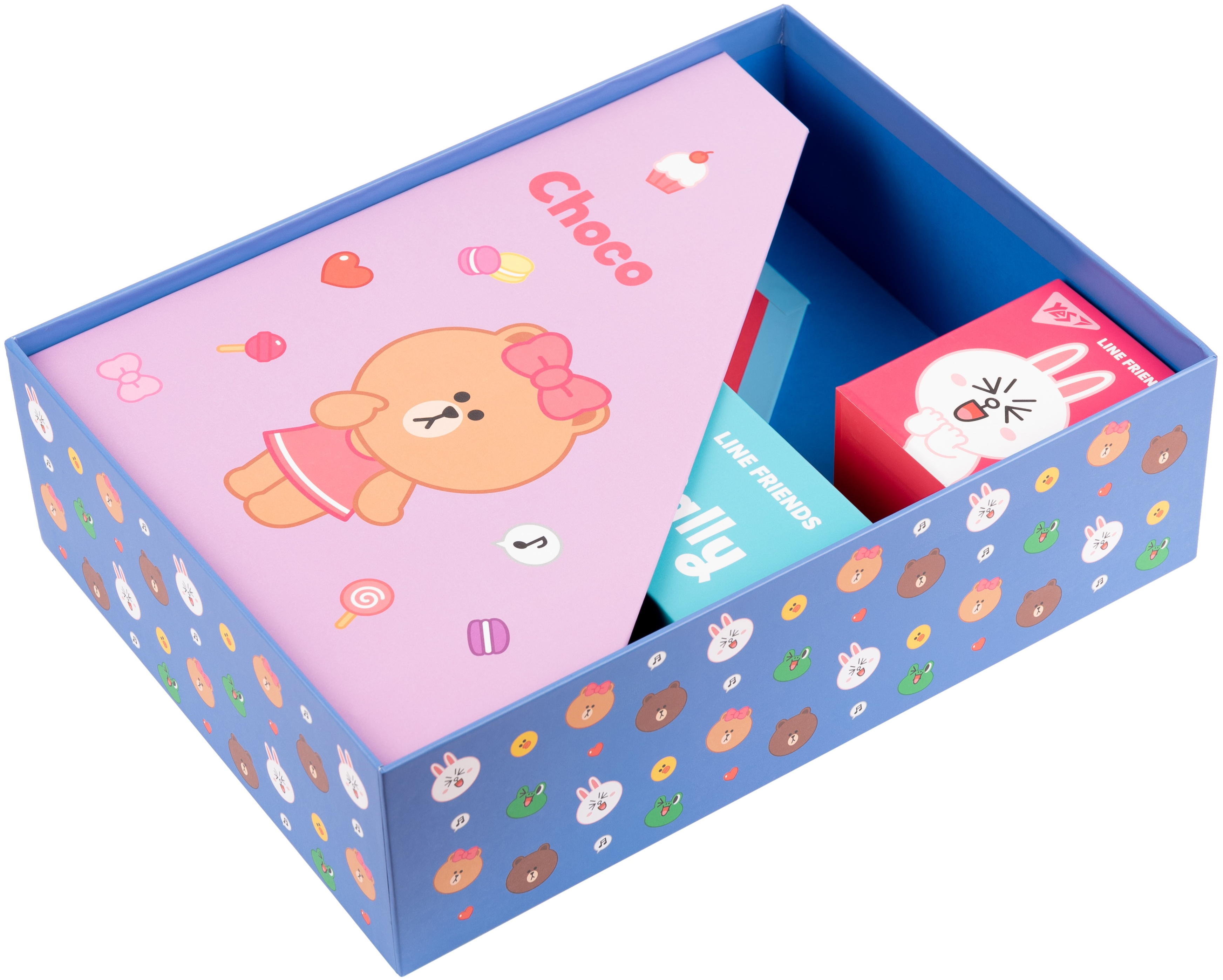 Настільний органайзер у наборі Yes Line Friends картонний, 4 предмети (450104) фото