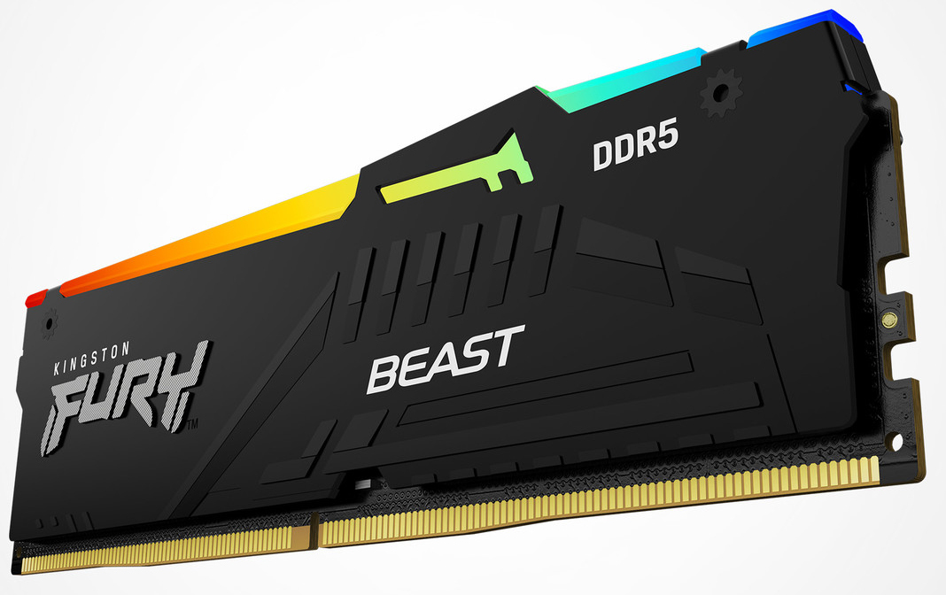 Память для ПК Kingston Fury Beast Black RGB DDR5 6000 32GB (2x16GB) (KF560C36BBE2AK2-32) фото4