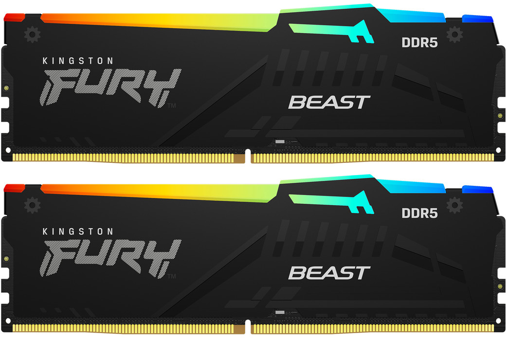 Память для ПК Kingston Fury Beast RGB DDR5 5600 64GB (2x32GB) (KF556C40BB2AK2-64) фото4